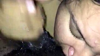 Bbw sucks monster cock with deepthroat