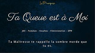 ta queue est à moi - french femdom dirty talk with orgasmic joi