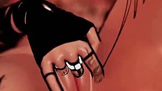 trans girl rides dildo in vr and cums 😘