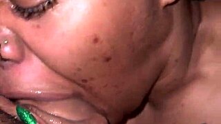 Triple B Deepthroats Big Daddy's Ebony Cock with Ease