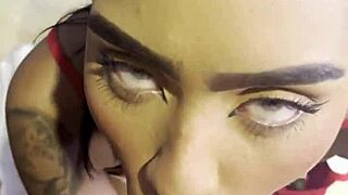 The babe Lavalenhot thanked me after sucking my cock in this hot blowjob scene with deepthroat action