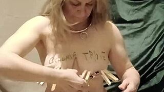 European Housewife Slave Bent Over For Spanking And Masturbation