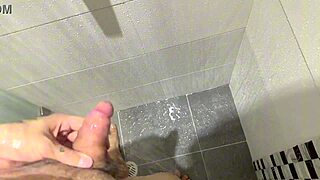 Masturbate on hotel balcony, cum twice in bathroom?