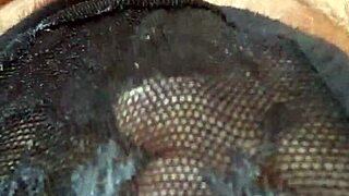 Gretala - pregnant and with transparent thong