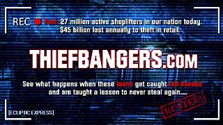 Hot Goth Teen Fucked In Front Of Geeky Boyfriend After Shoplifting