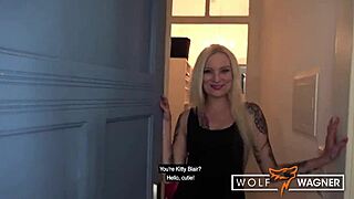 Long-Legged Tattoo Bitch Kitty Blair Gets Dicked Down Hard