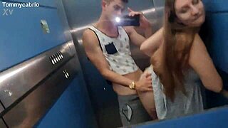 we fucked in a public elevator
