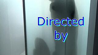 in the shower trailer with blonde teen bathing