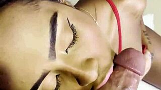 The babe Lavalenhot thanked me after sucking my cock in this hot blowjob scene with deepthroat action