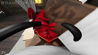 Femboy with fat ass grinds on me.