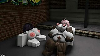 Trio intenso de dos sumisas con bbc