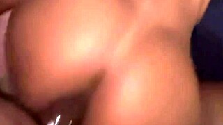 Big dick in her butt makes her gape