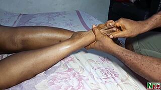 Mature Stepmom With Big Tits Gets Massaged And Fucked By Stepson In The Country