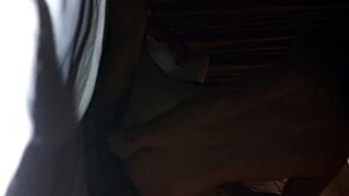 this wild blonde slut gets tied up and sucks a big black cock before getting fucked hard