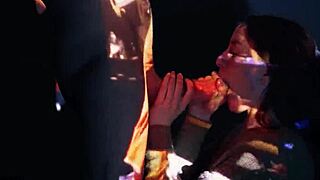 double facial drenches my cute little 18+ stepsis