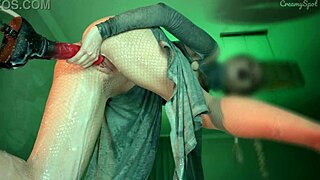 petite teen's dripping pussy overflows from machine dildo, did you see? 😏 or replay? 😉