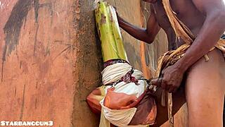 Village warrior, can you handle this chubby slut's huge ass on the ranch?