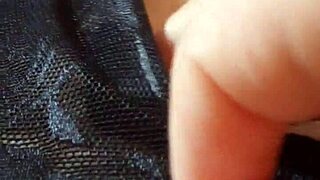 Gretala - pregnant and with transparent thong