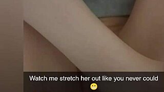Cheating college girlfriend banged on Snapchat for debt. Cucked boyfriend watches her get cummed on!