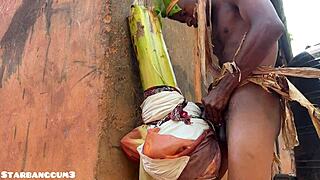 Village warrior, can you handle this chubby slut's huge ass on the ranch?