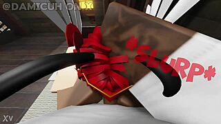 Femboy with fat ass grinds on me.