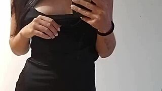 Big natural tits tease in beautiful sexy display
