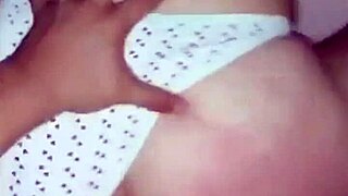 Latina says, Thong on one side, cock all the way to the bottom.