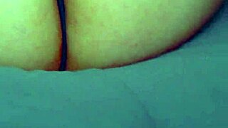 Girl's puffy pussy loves that glass dildo