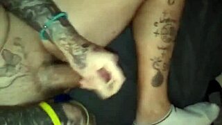 Transsexual earns cash with cumshot!