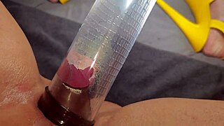 Busting And Making My Pussy Huge With The Vacuum Pump