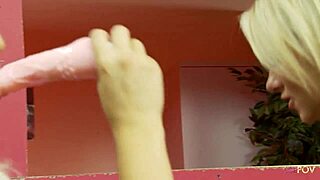 lesbians worship each other's pussies with dildos at the mechanic shop