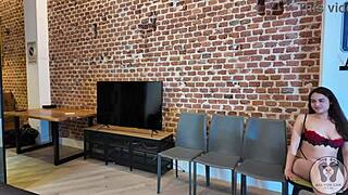 four girls introduce for humiliation bdsm session while stripping