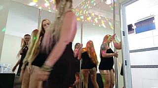 aunt and niece dancing and rubbing together in a cute homemade video