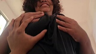 Stepmom with big boobs sneaks into my room at night. Can her curvy body resist my emo charm?