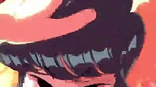 komi-san gives an amazing blowjob with big tits and ass 😍