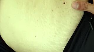 milf explores orgasm with belly fetish