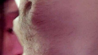 blowjob from mature girlfriend with deepthroat and cum swallowing, hairless and shaved!