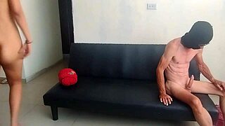 old pervert fucks young mexican woman in her house