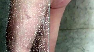 Wife caught fucking shower head again