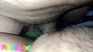 yo, my desi bangla sister got creamy deep in homemade bed action. so wild!