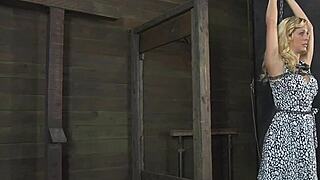 feeling the intense pleasure and pain in our nasty bondage session with cock sucking