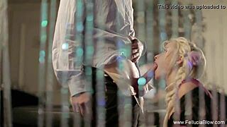 Beautiful German maiden, suck my cock in secret!