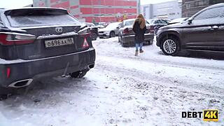 Debt4k Shows Redhead Teen Calming Loan Agent with Rough POV Doggystyle Sex