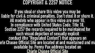 Charlee chase masturbates in lingerie.