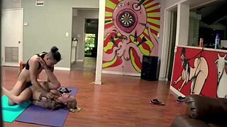 bruno forces his exercise trainer to take his big cock roughly in her ass