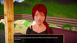 my new family episode with big tits milf brunette in tit play