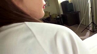 Horny Asian girl shows off uncensored moves