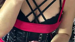 My submissive Debora Prado masturbates my big cock before a greedy blowjob.