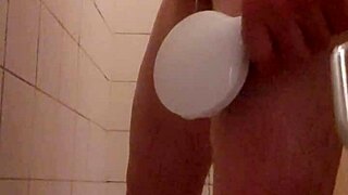 taking a shower after sex in the bathroom