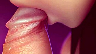 Hu tao is sucking dick and getting a facial cumshot